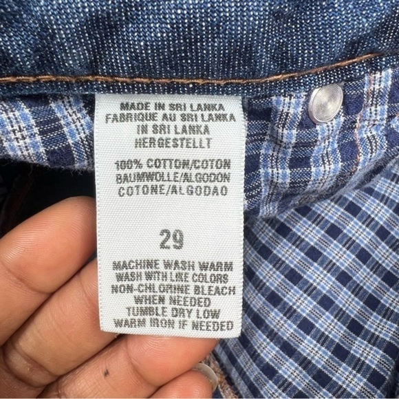 Lucky Brand quilted patchwork denim shorts - Picture 8 of 16